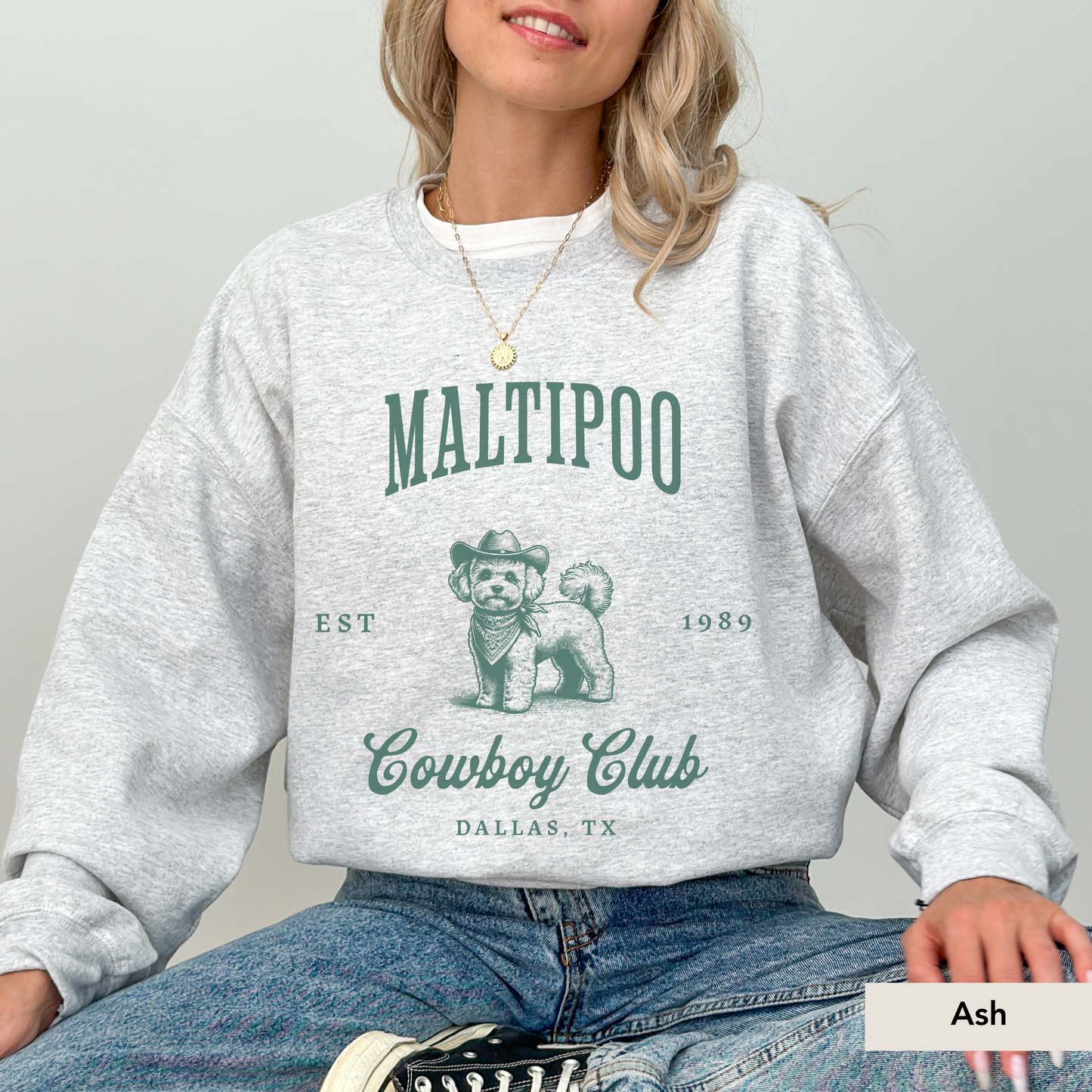 Maltipoo Cowboy Club Sweatshirt