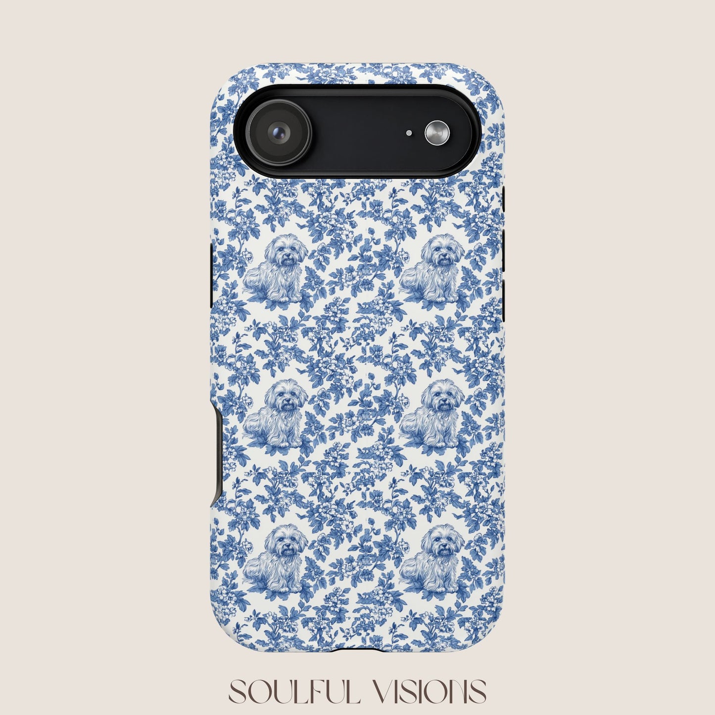Havanese Toile De Jouy Magnetic Phone Case