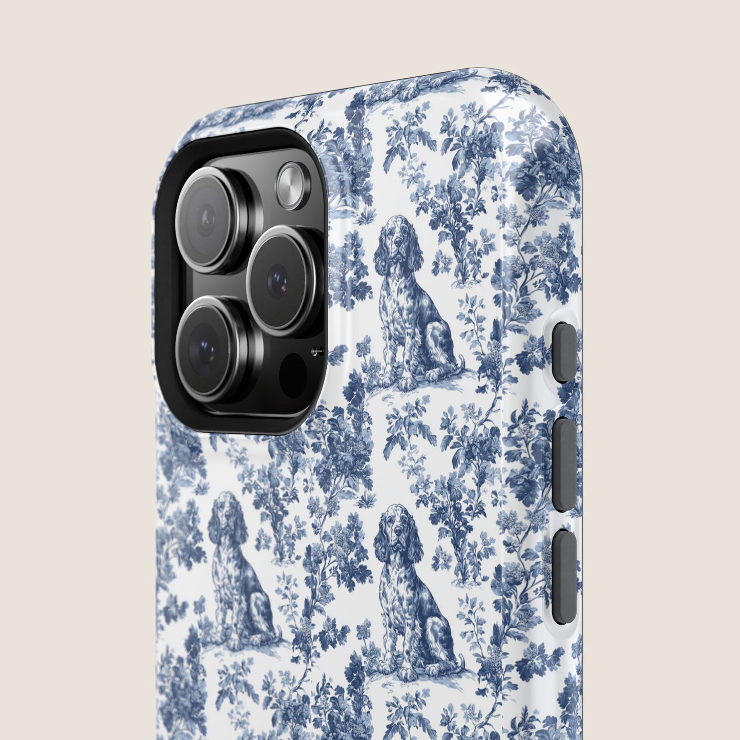 Boykin Spaniel Toile De Jouy Magnetic Phone Case