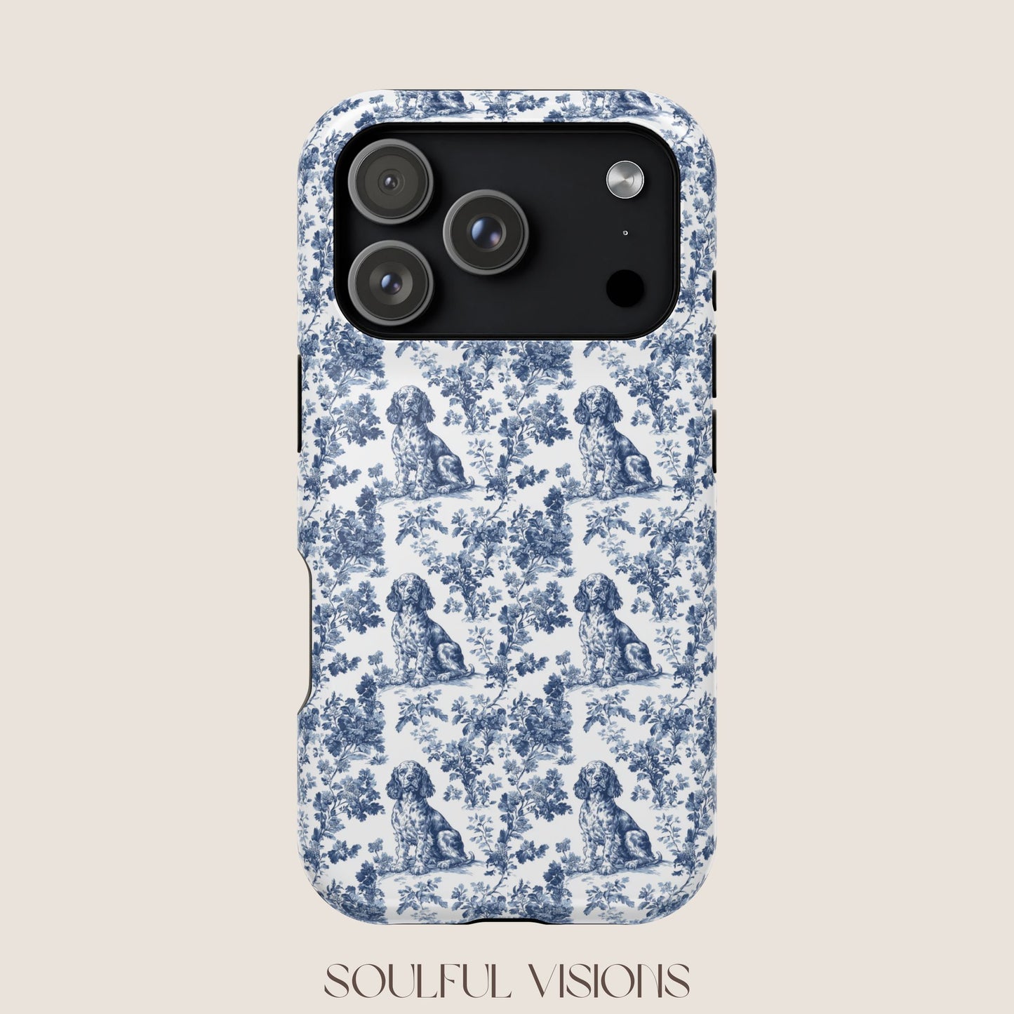 Boykin Spaniel Toile De Jouy Magnetic Phone Case