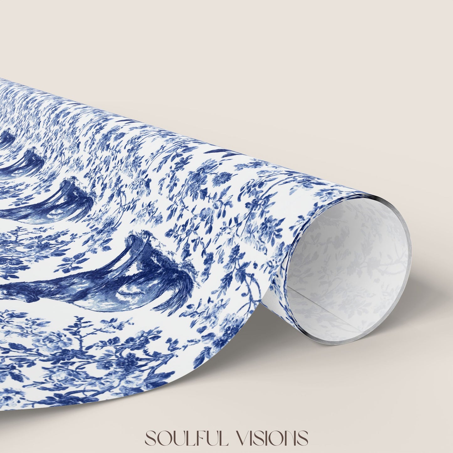 Belgian Malinois French Toile De Jouy Wrapping Papers