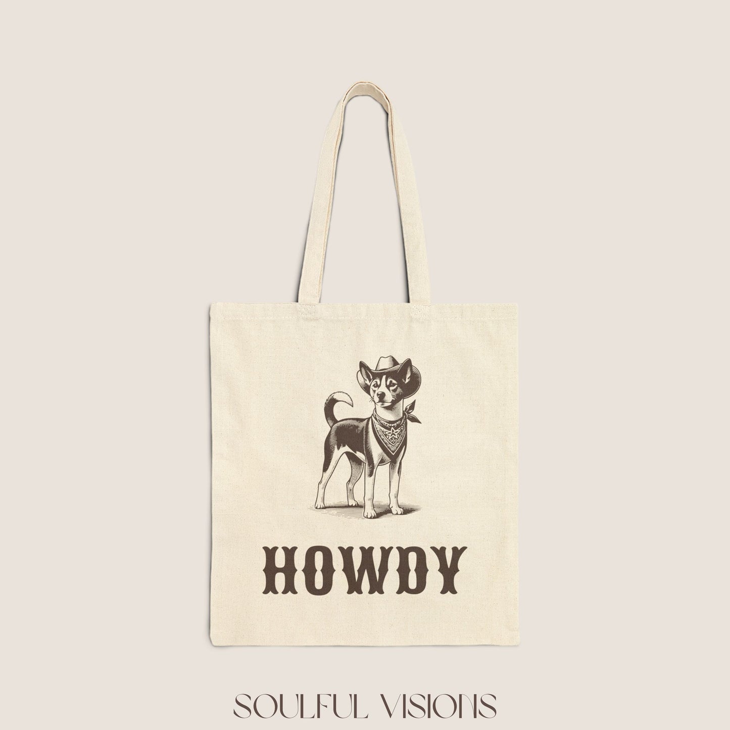 Howdy Basenji Tote Bag