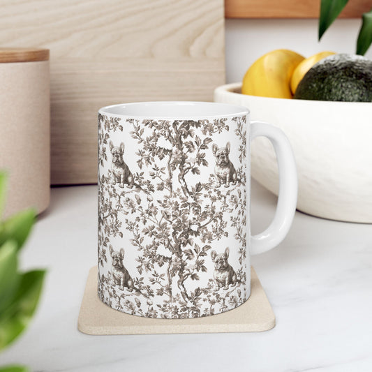 French Bulldog Toile De jouy Mug
