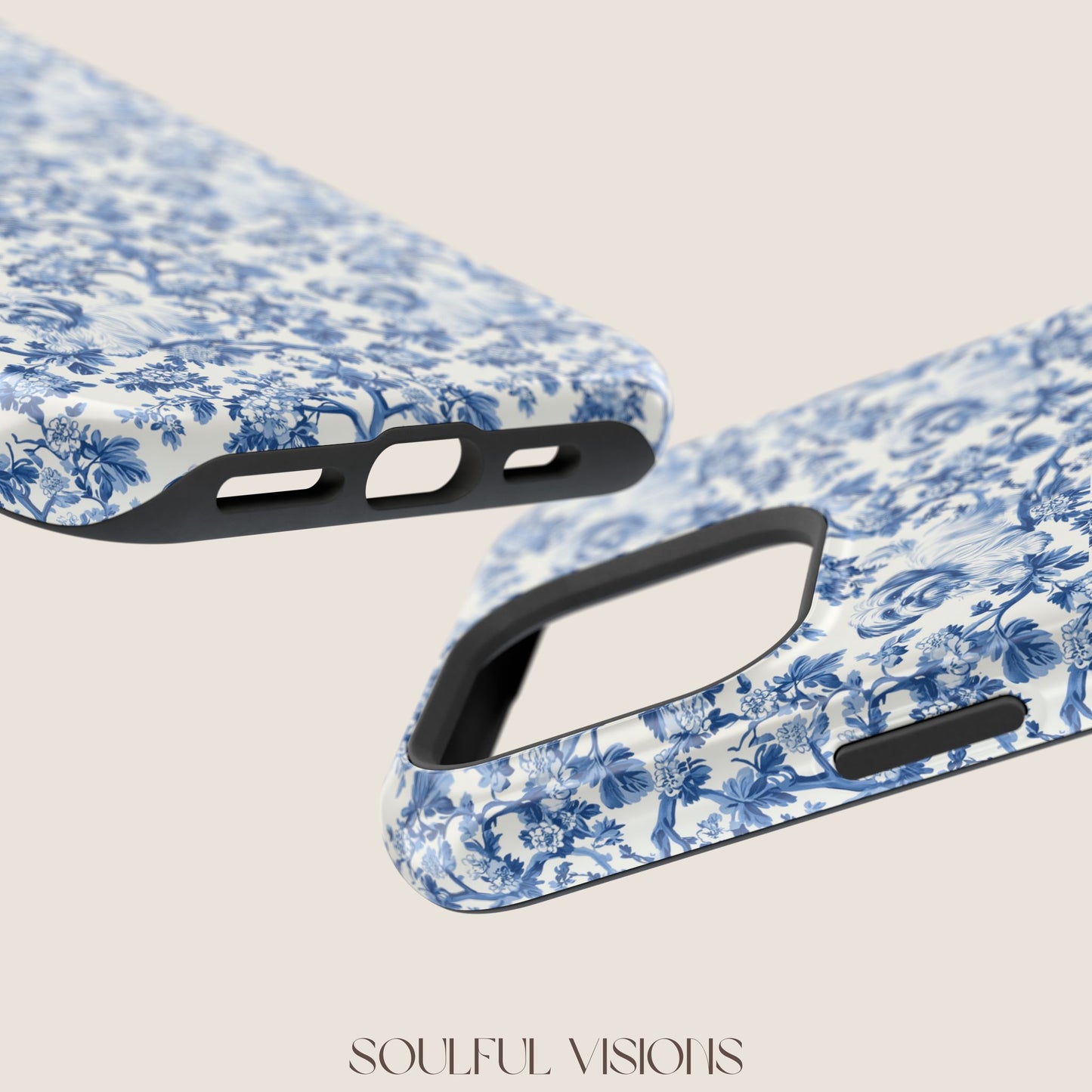 Maltese Toile De Jouy Magnetic Phone Case