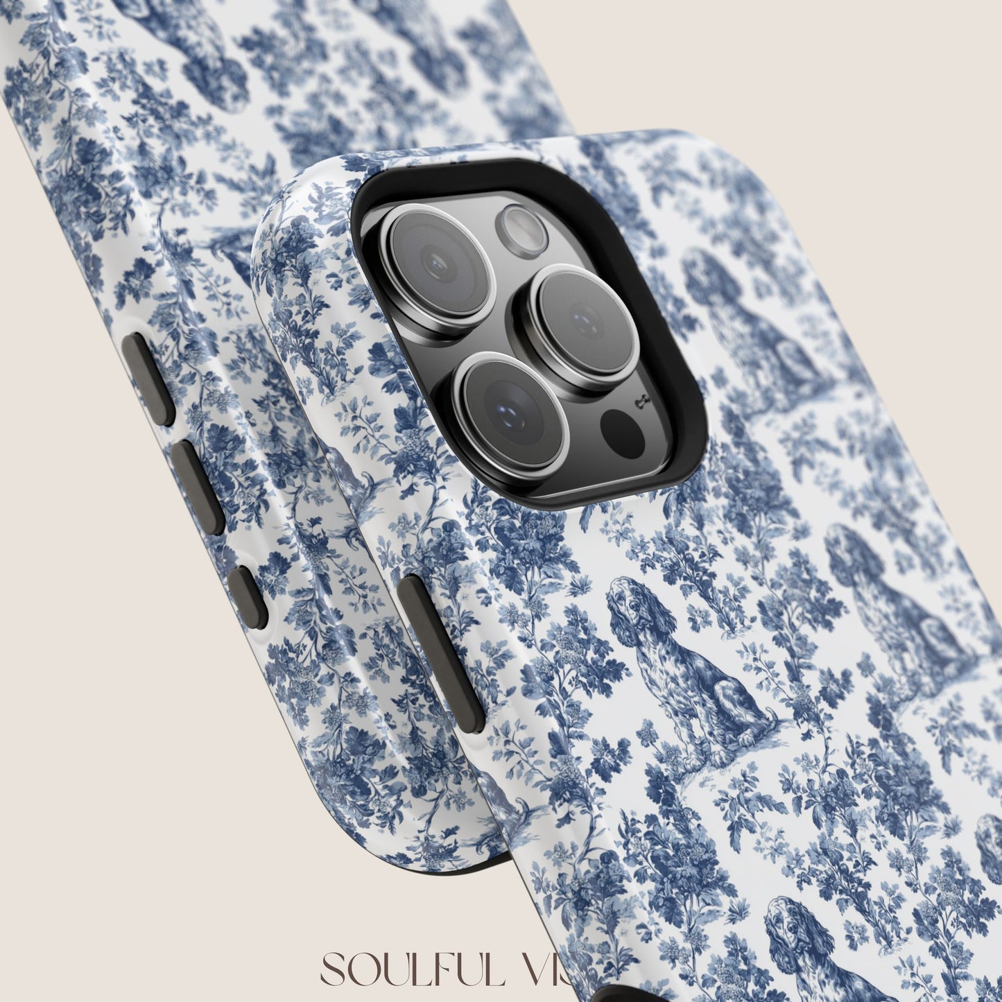 Boykin Spaniel Toile De Jouy Magnetic Phone Case