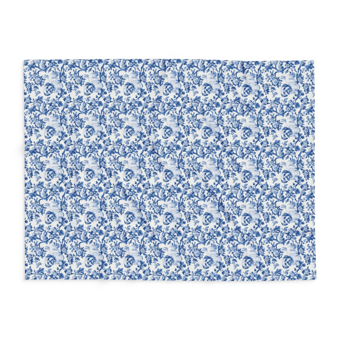 Maltese French Toile De Jouy Blanket