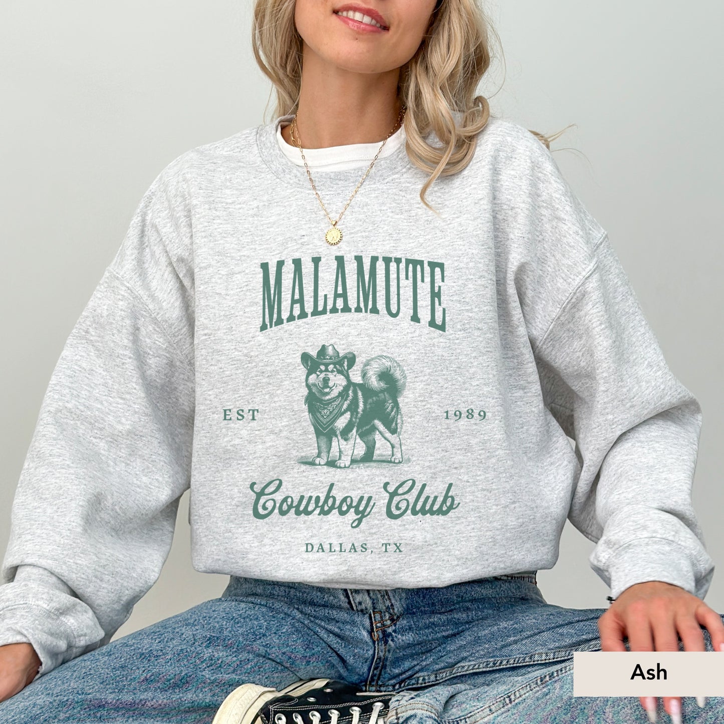 Alaskan Malamute Cowboy Club Sweatshirt