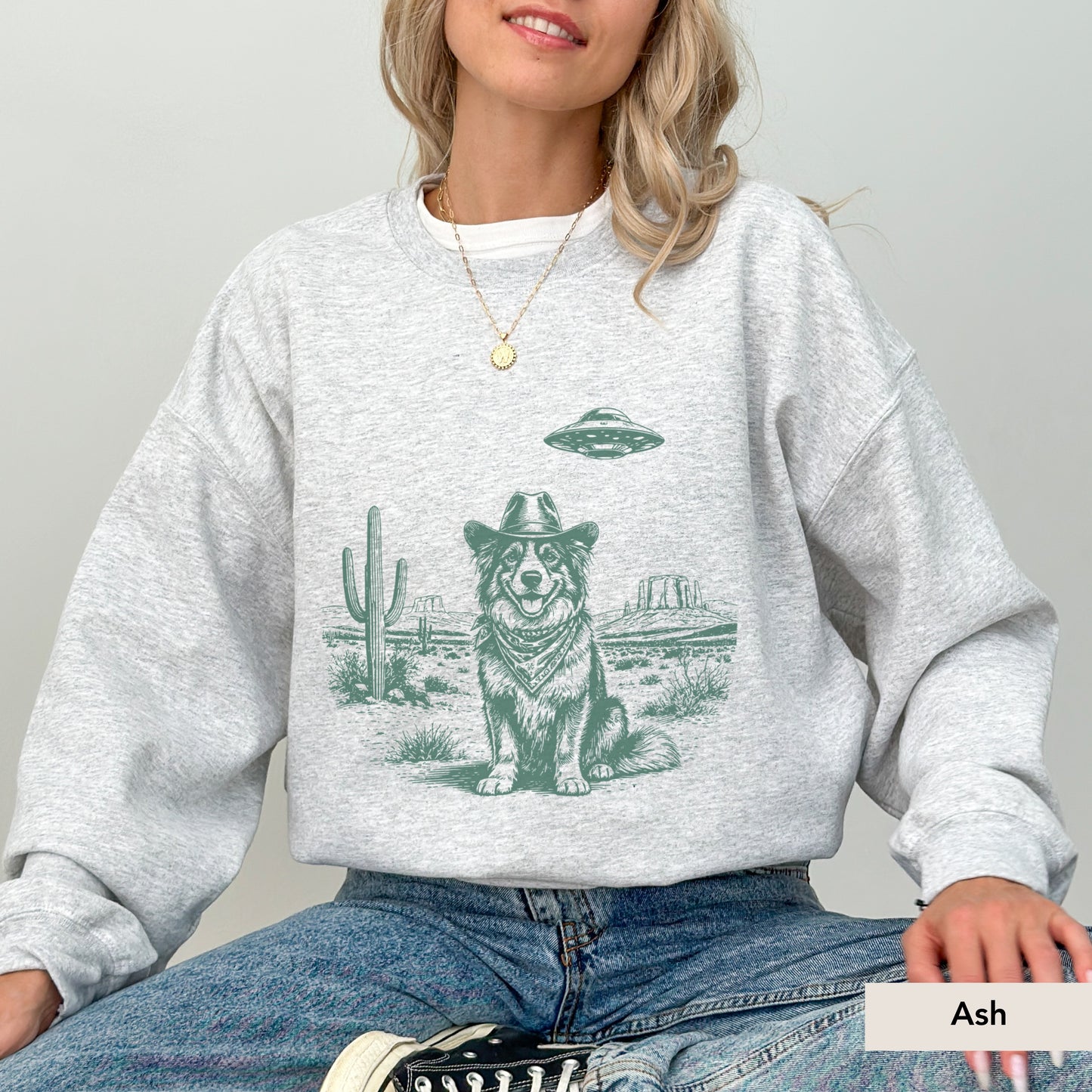 Australian Shepherd UFO Sweatshirt
