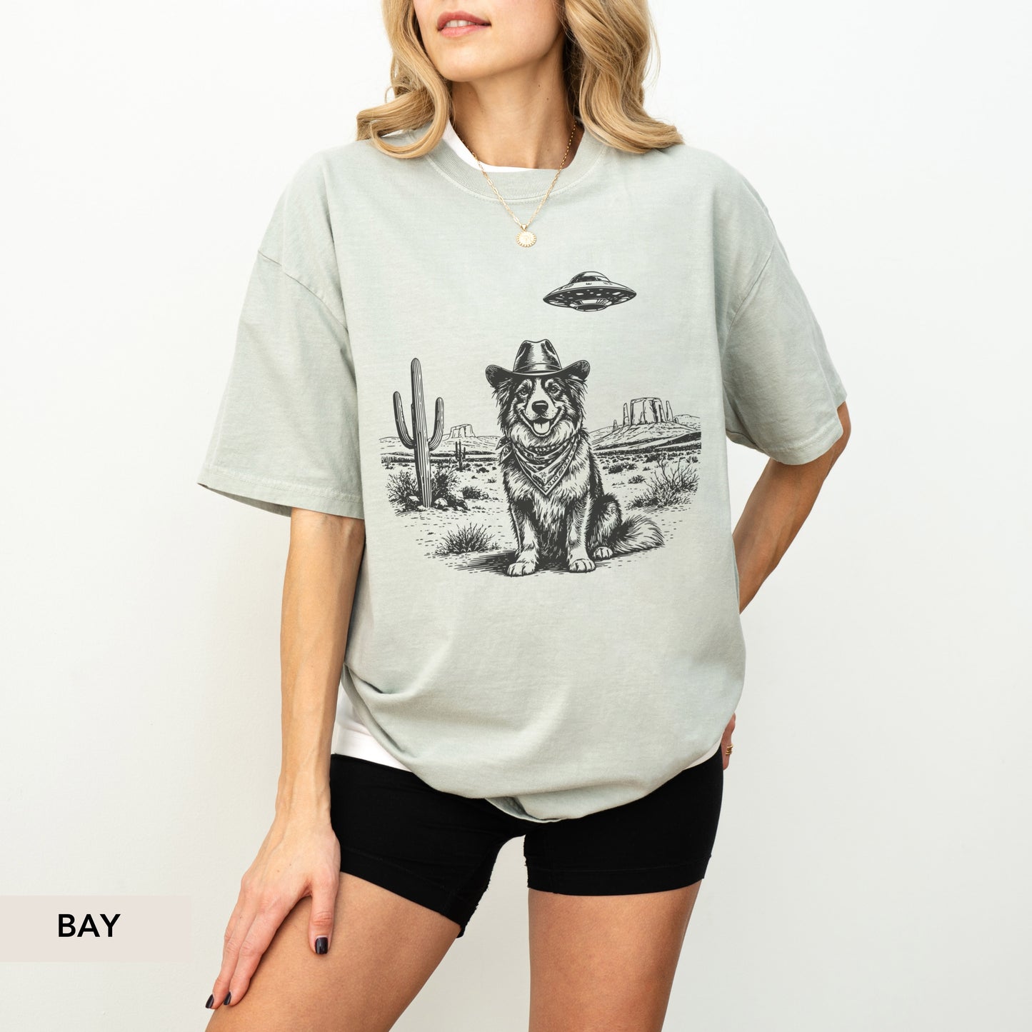 Australian Shepherd UFO shirt