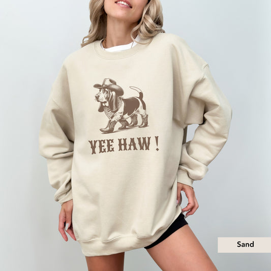 Basset Hound Yeehaw Sweatshirt