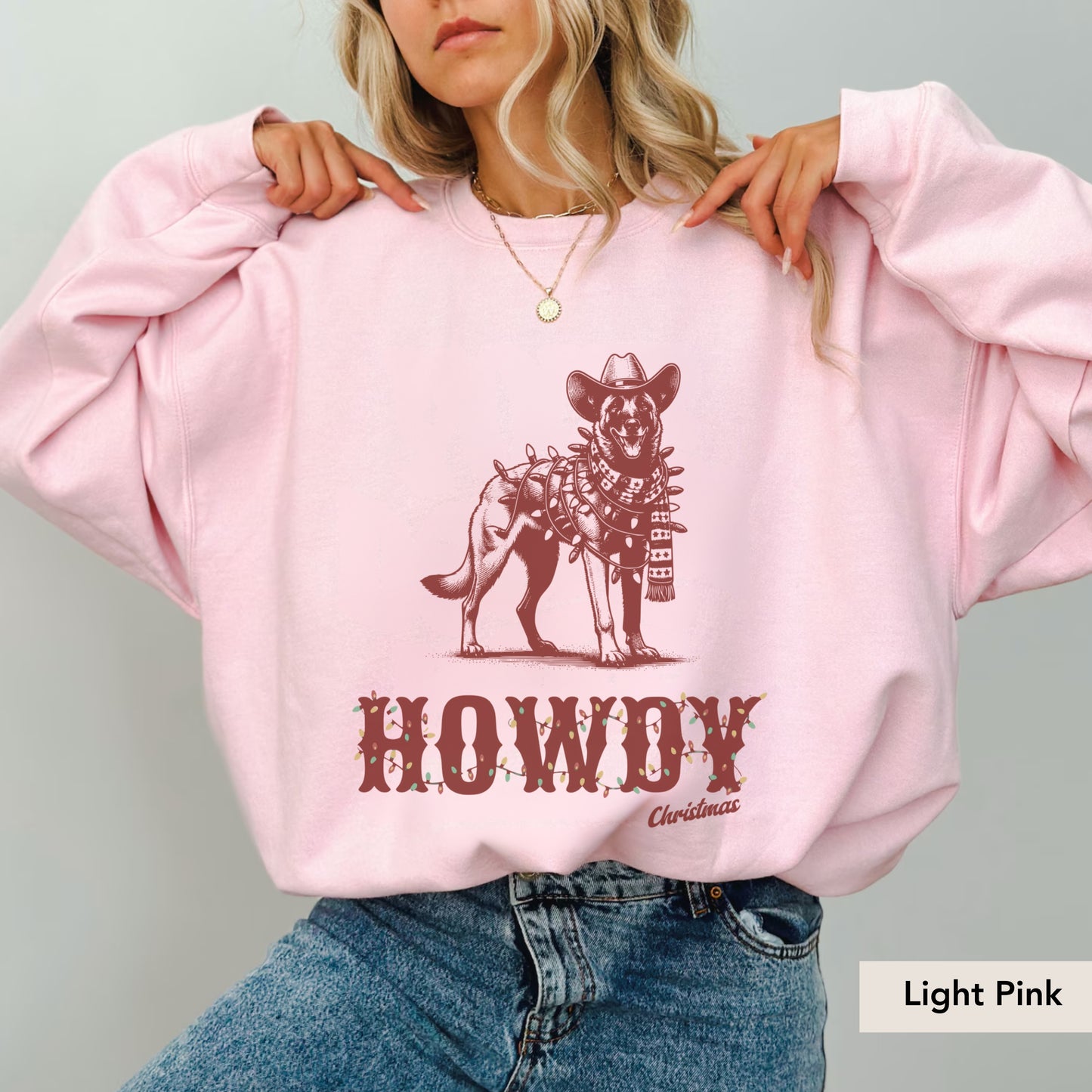 Belgian Malinois Howdy Christmas Sweatshirt
