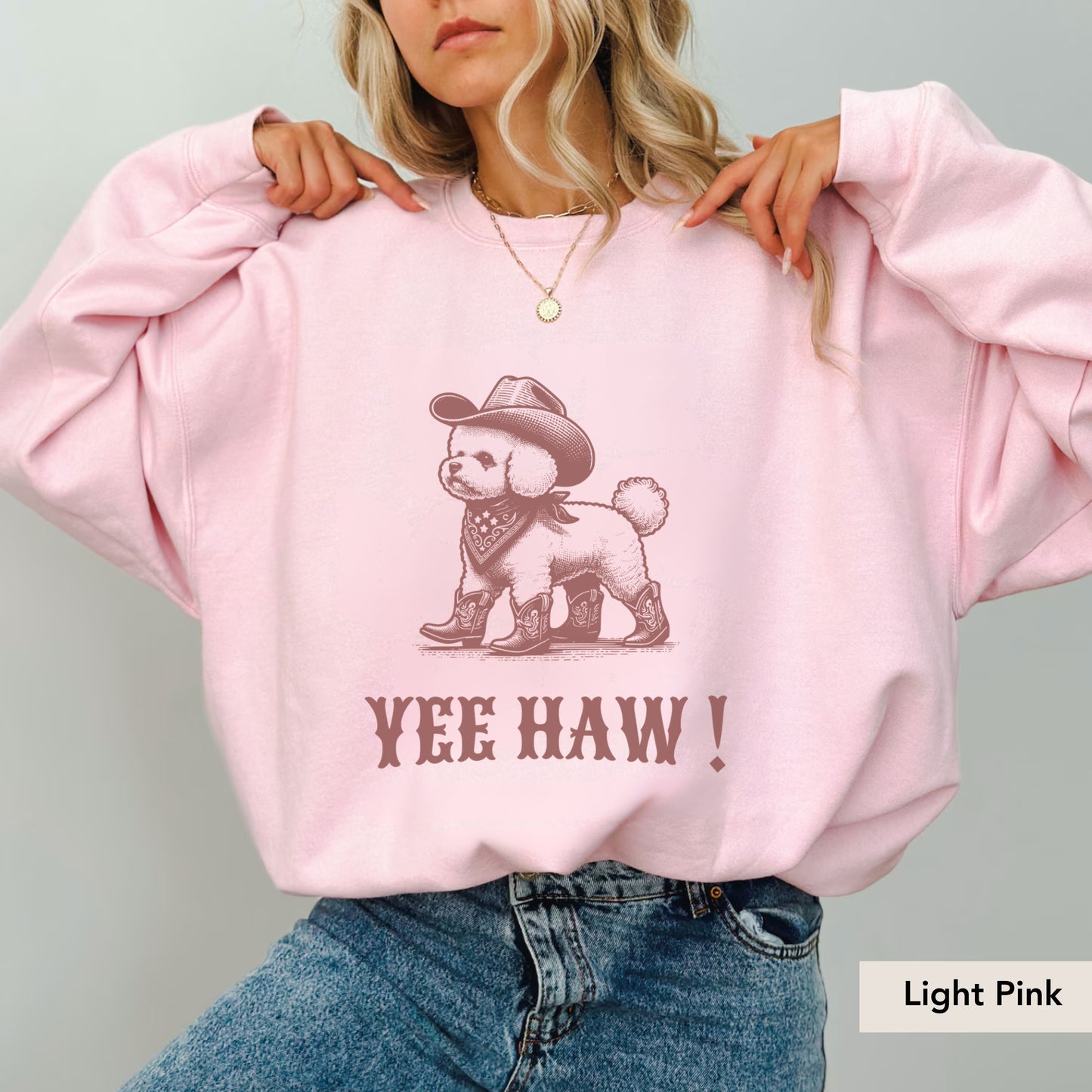 Bichon Frise Yeehaw Sweatshirt