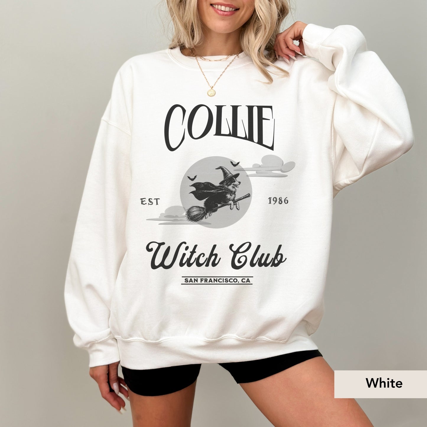 Border Collie Witch Club Sweatshirt