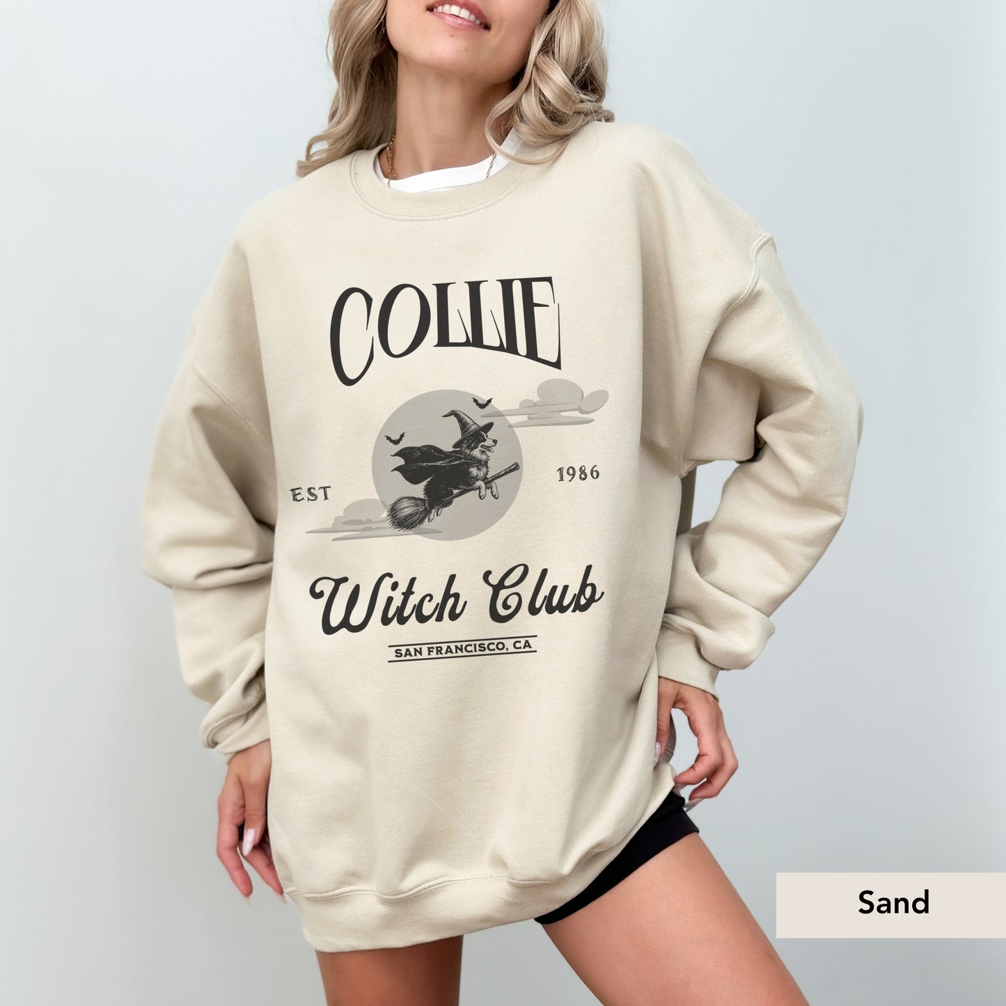 Border Collie Witch Club Sweatshirt