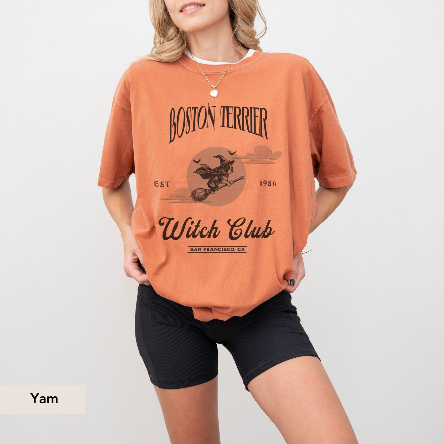 Boston Terrier Witch Club Shirt