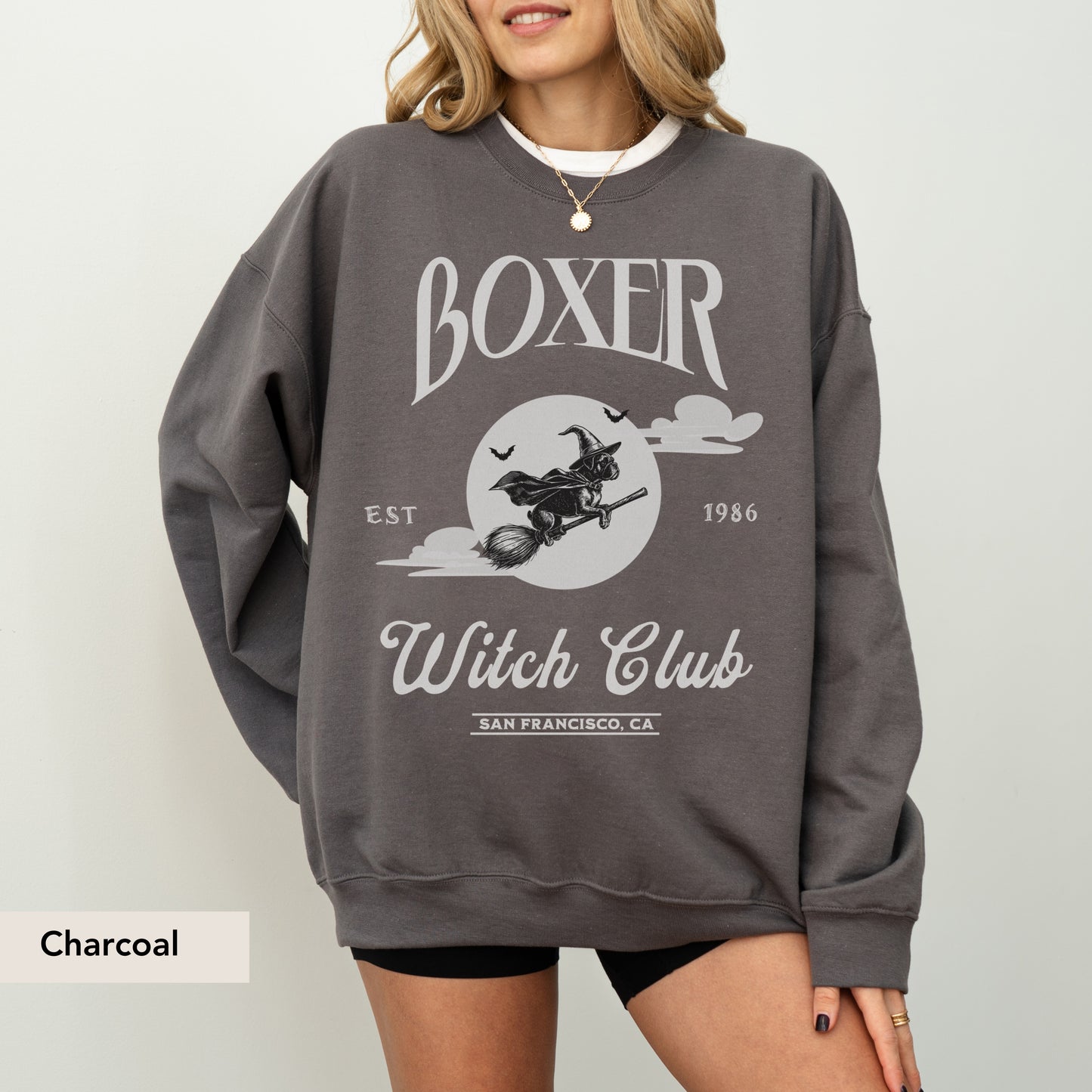 Boxer Witch Club Sweatshirt