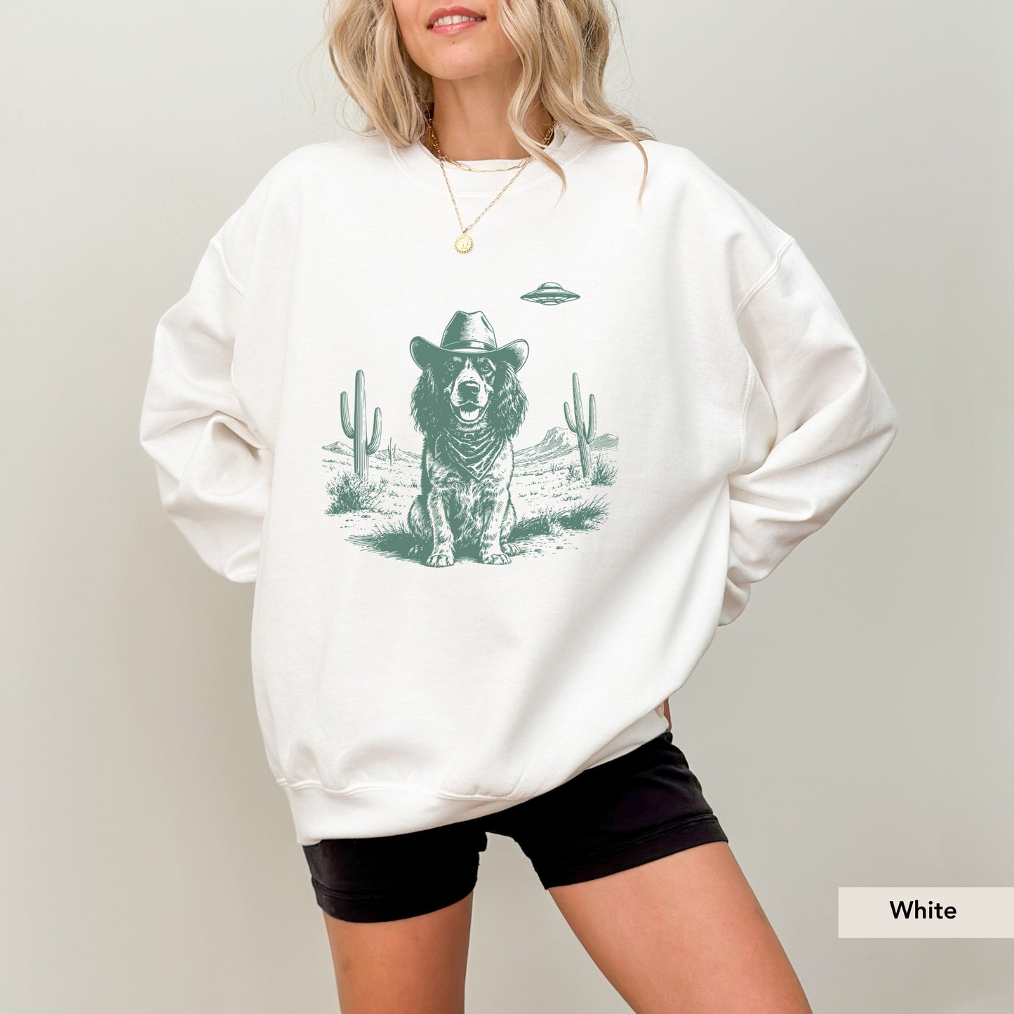 Brittany Spaniel UFO Sweatshirt