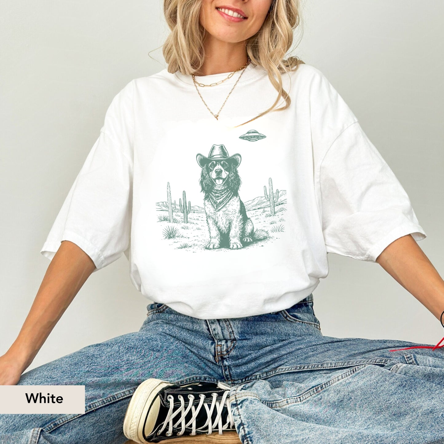 Cocker Spaniel UFO shirt