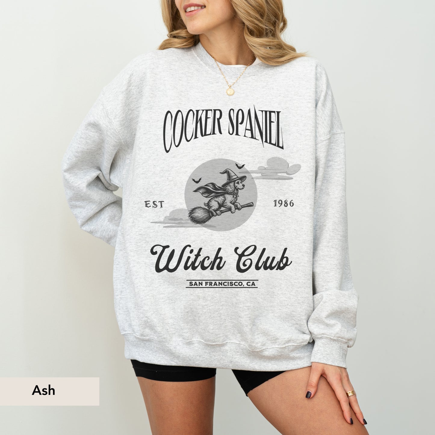 Cocker Spaniel Witch Club Sweatshirt