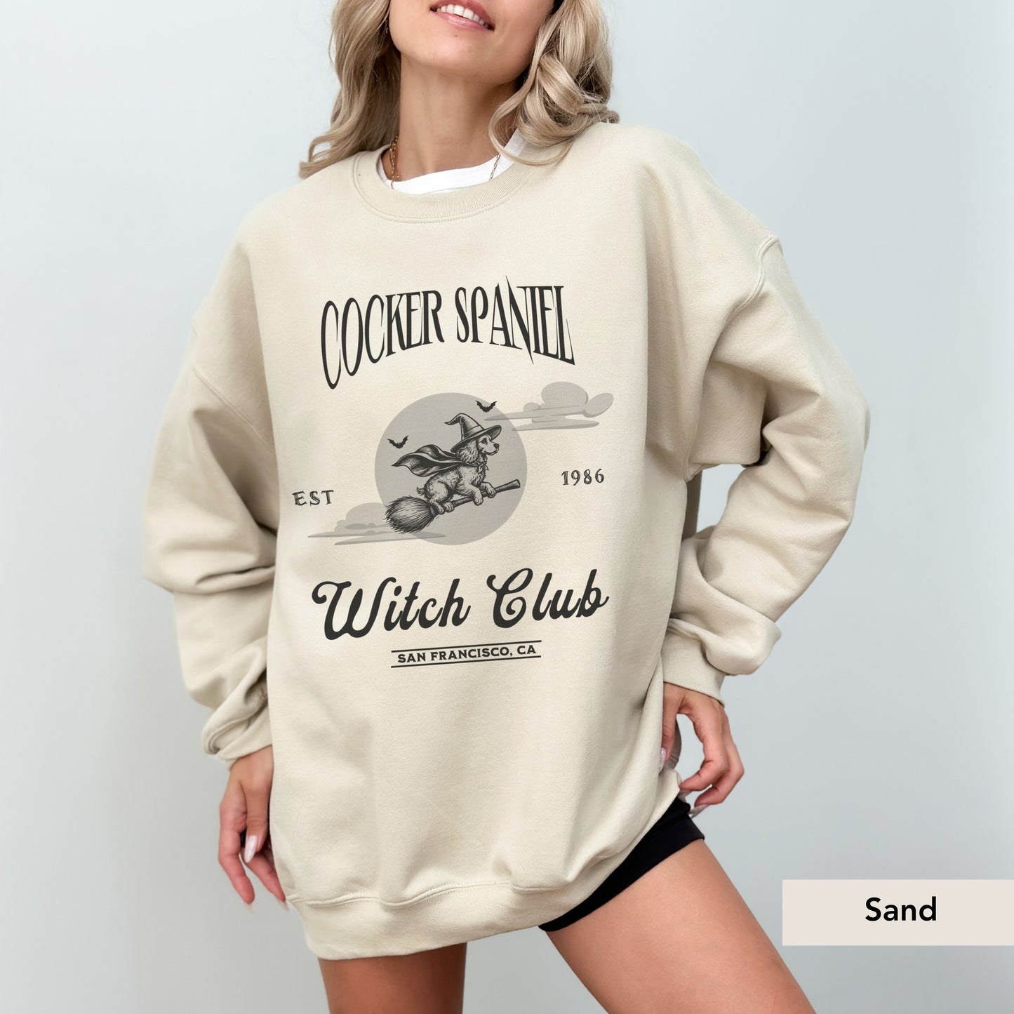 Cocker Spaniel Witch Club Sweatshirt