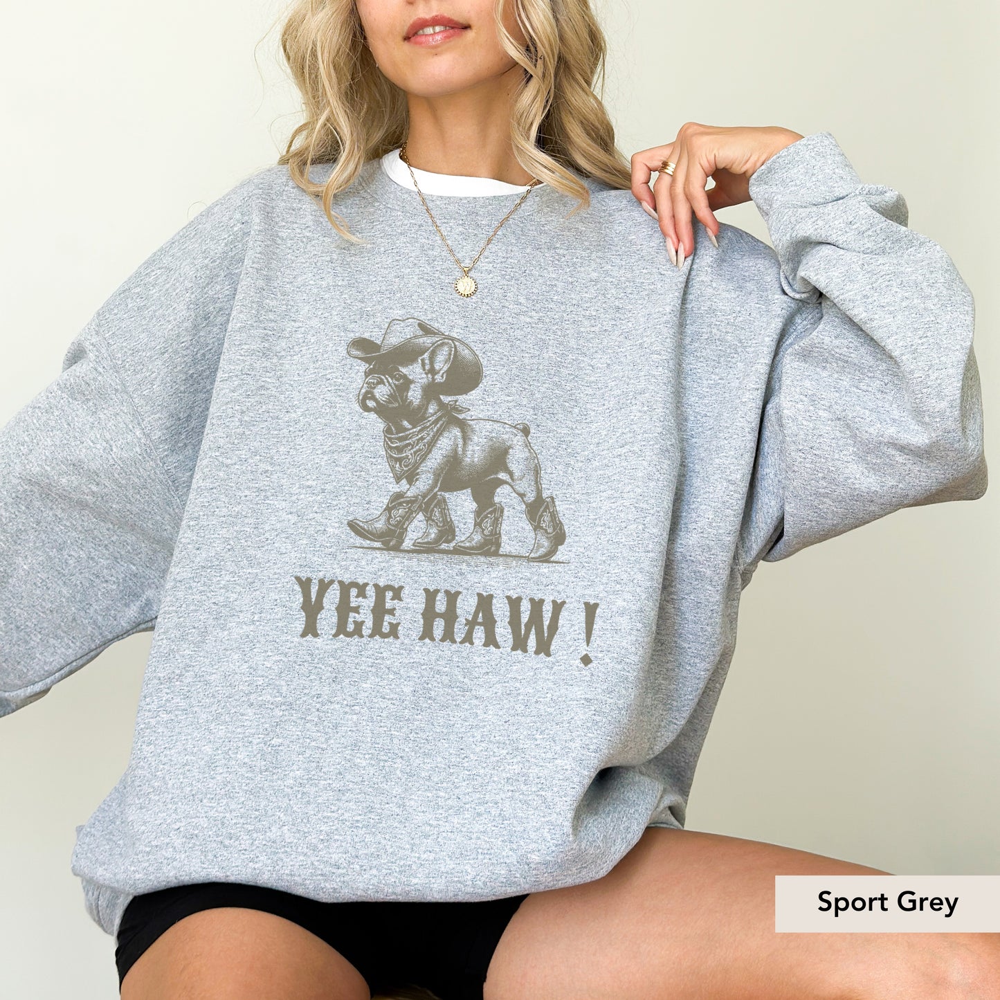 French Bulldog Yeehaw Sweatshirt