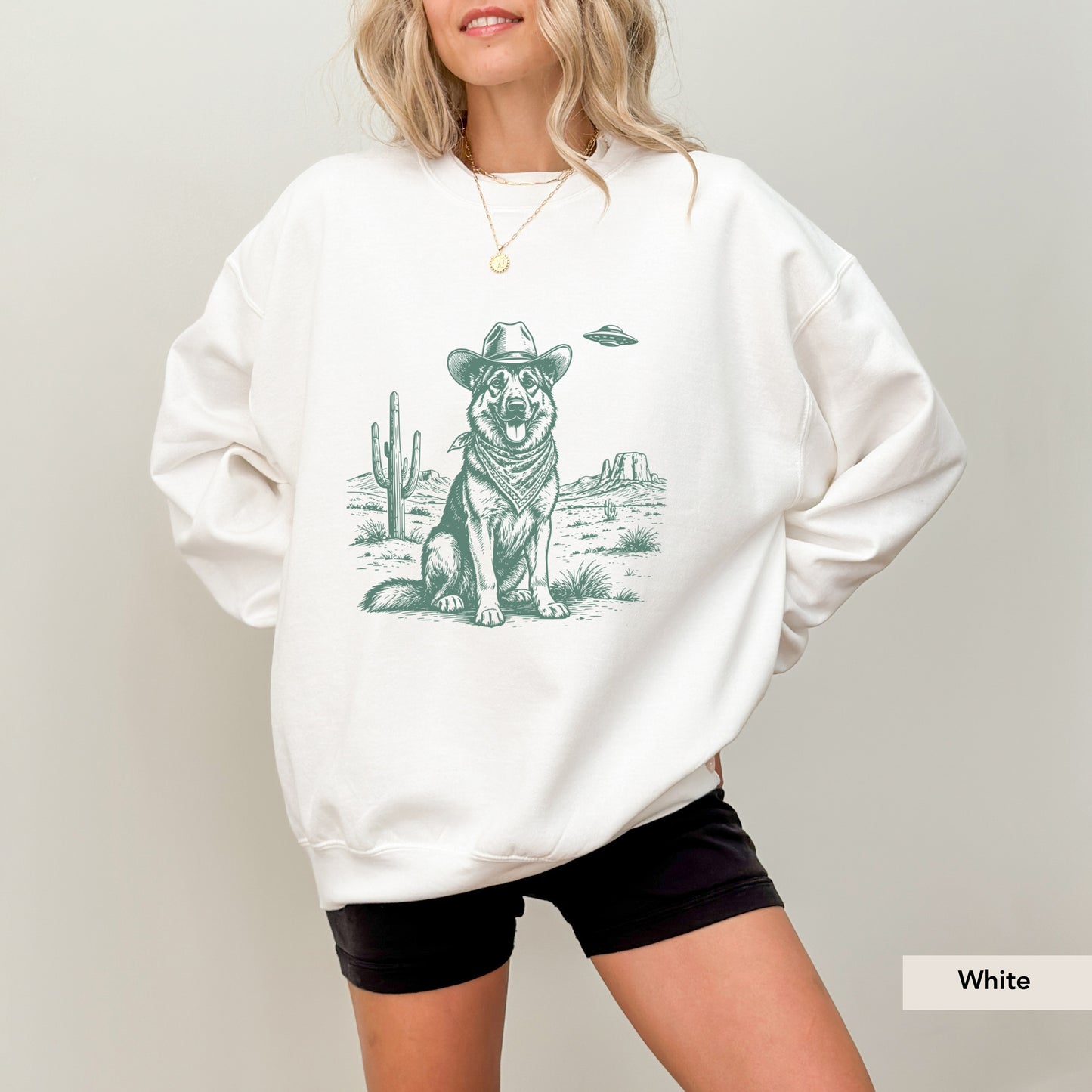 German Shepherd UFO Sweatshirt