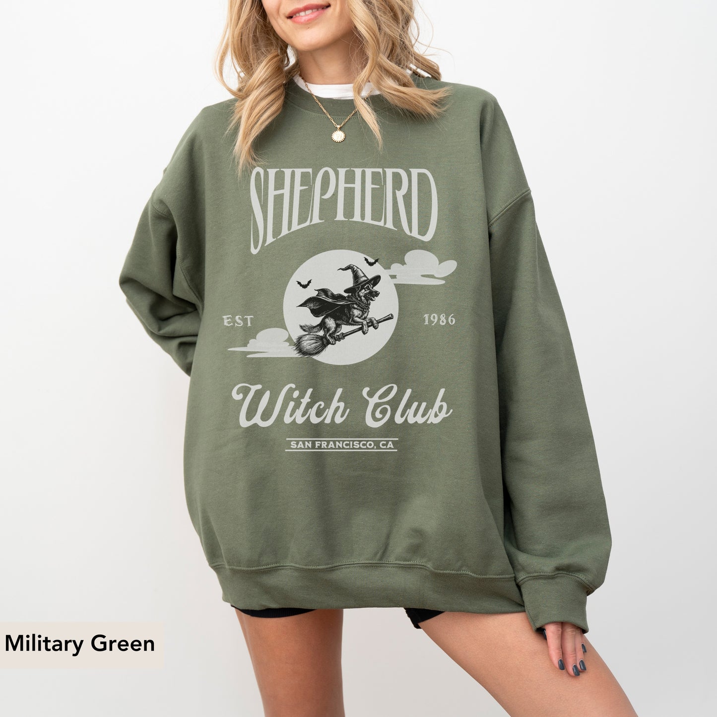 German Shepherd Witch Club Sweatshirt