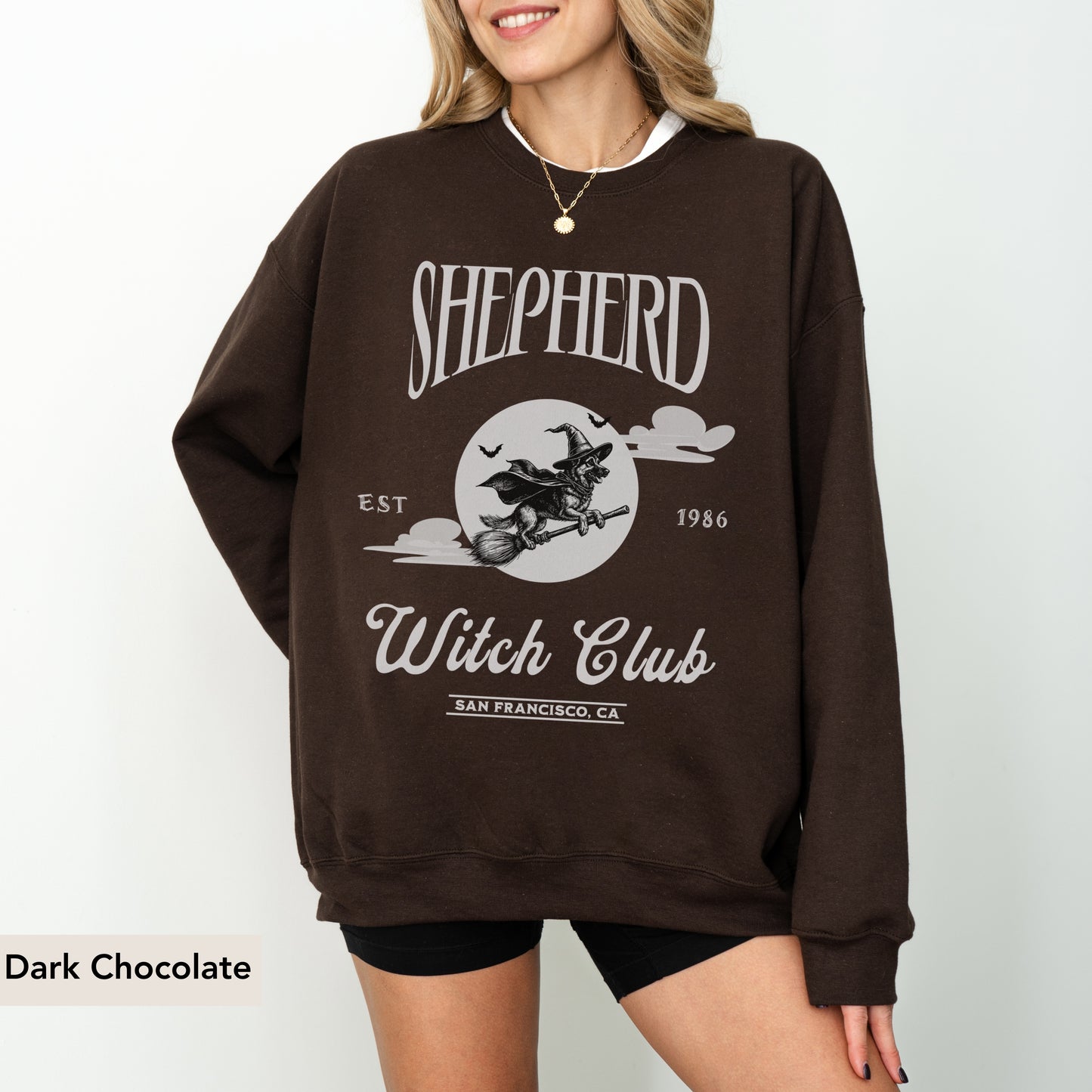 German Shepherd Witch Club Sweatshirt