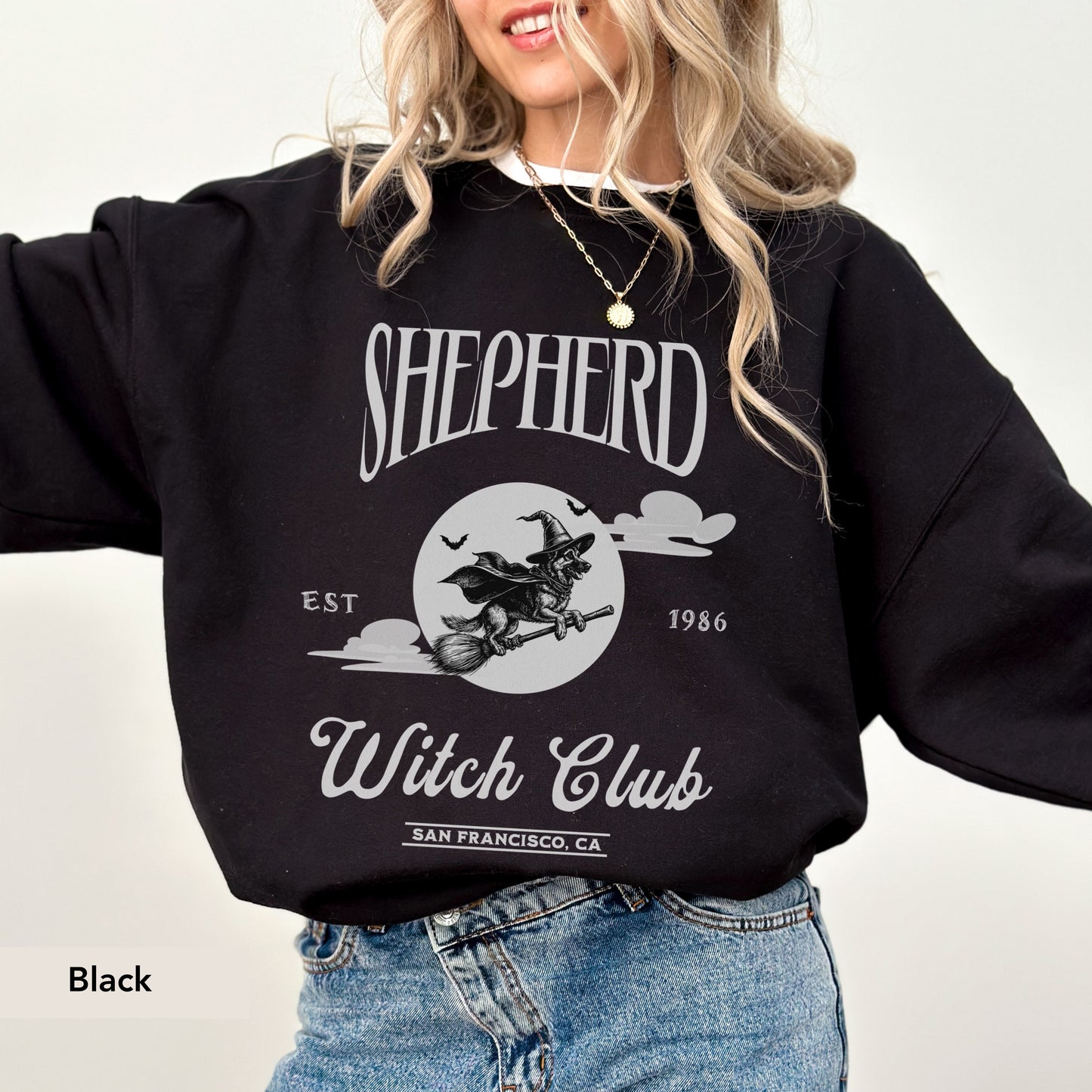 German Shepherd Witch Club Sweatshirt