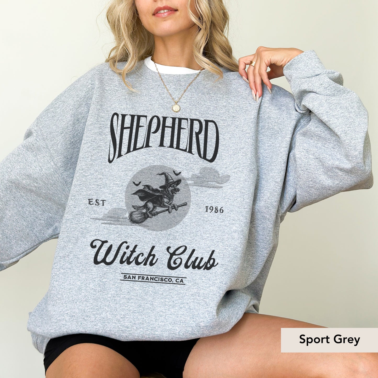 German Shepherd Witch Club Sweatshirt