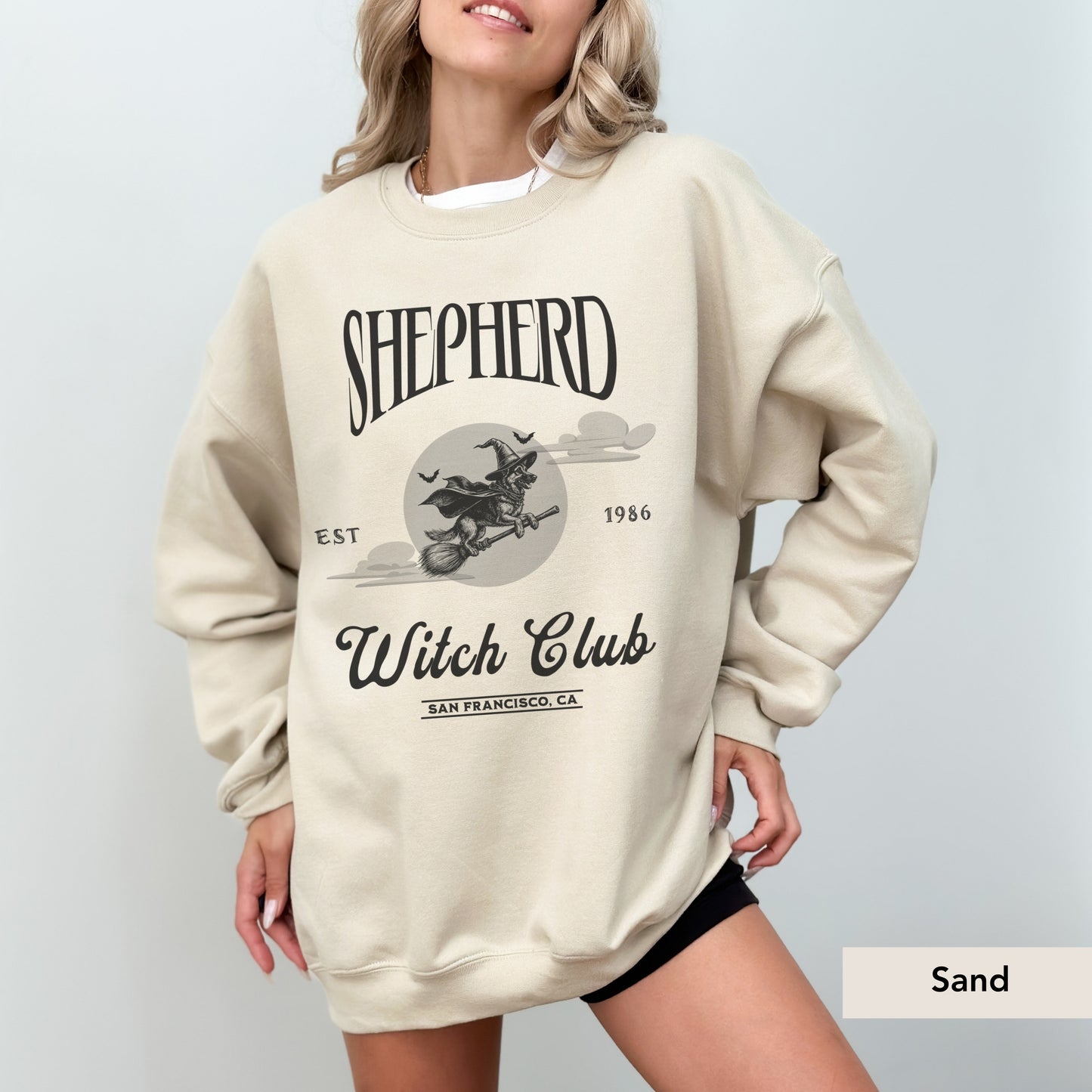 German Shepherd Witch Club Sweatshirt