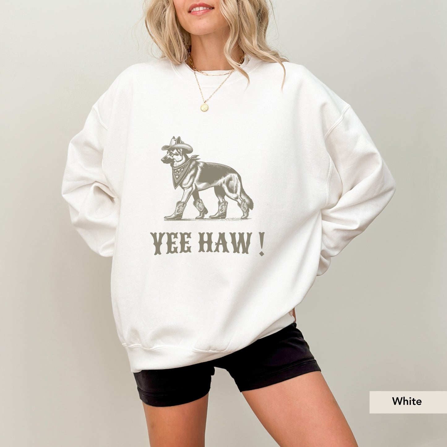 German Sherherd Yeehaw Sweatshirt