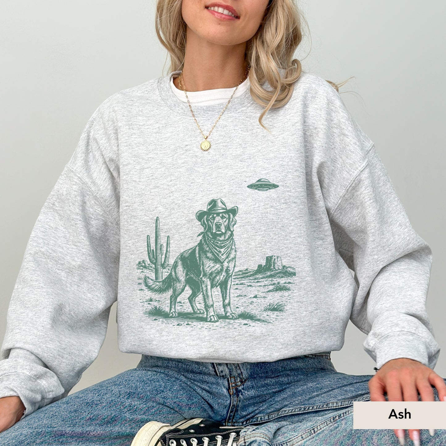 Golden Retriever UFO Sweatshirt