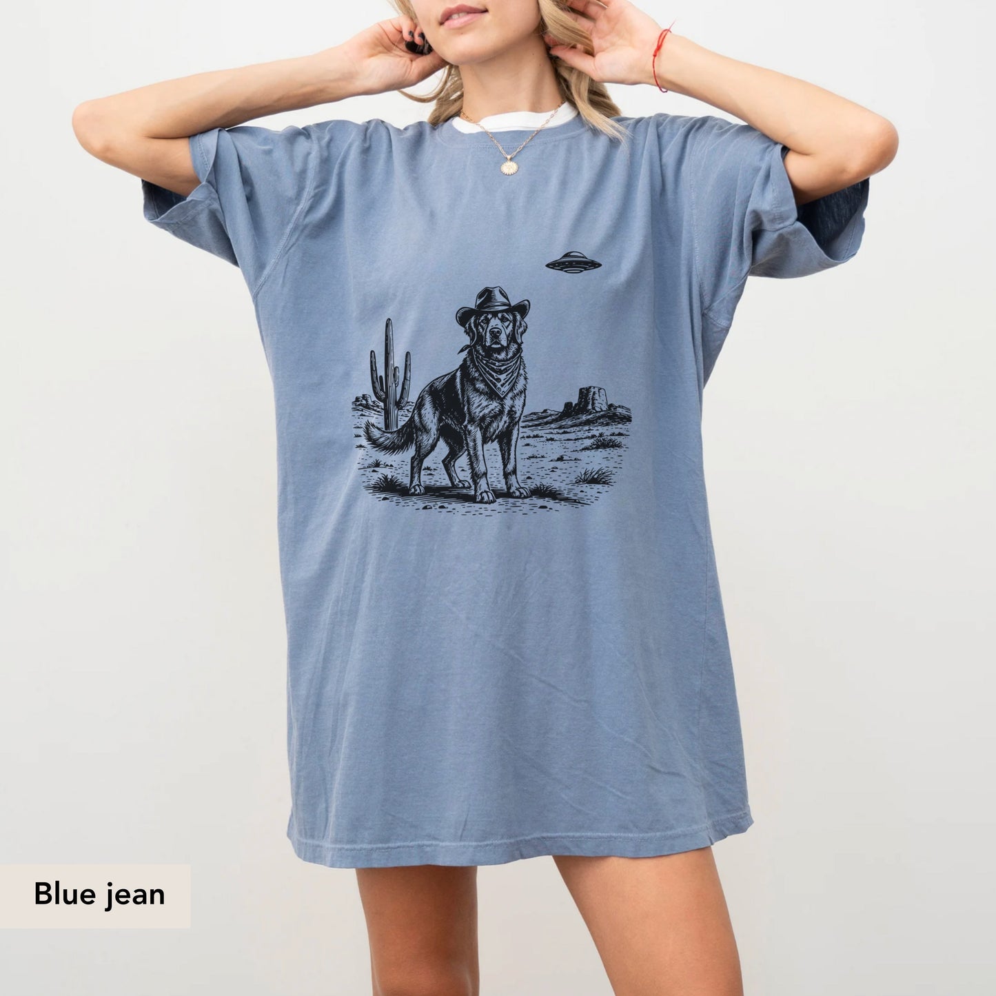 Golden Retriever UFO shirt