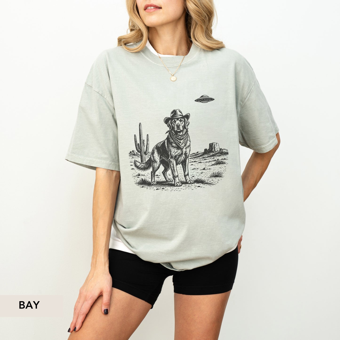 Golden Retriever UFO shirt