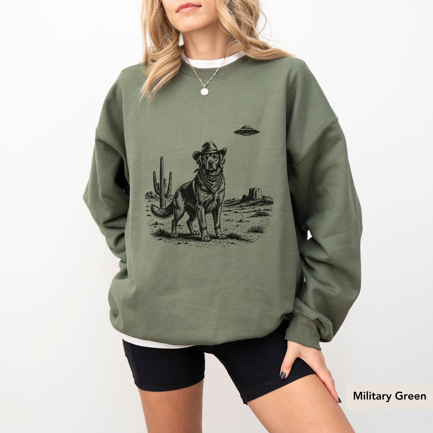 Golden Retriever UFO Sweatshirt