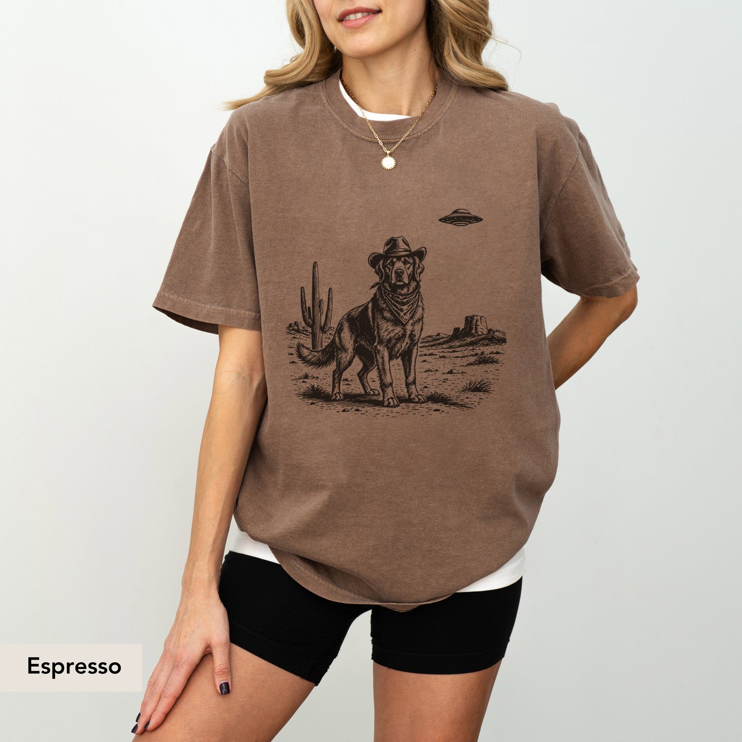 Golden Retriever UFO shirt