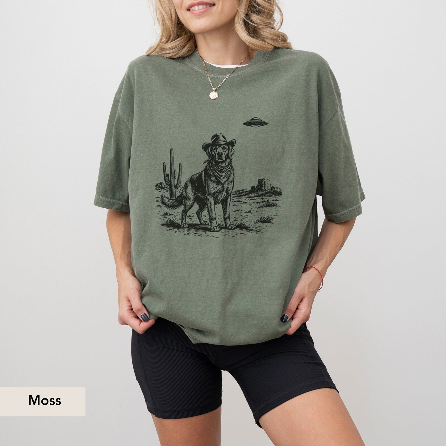 Golden Retriever UFO shirt
