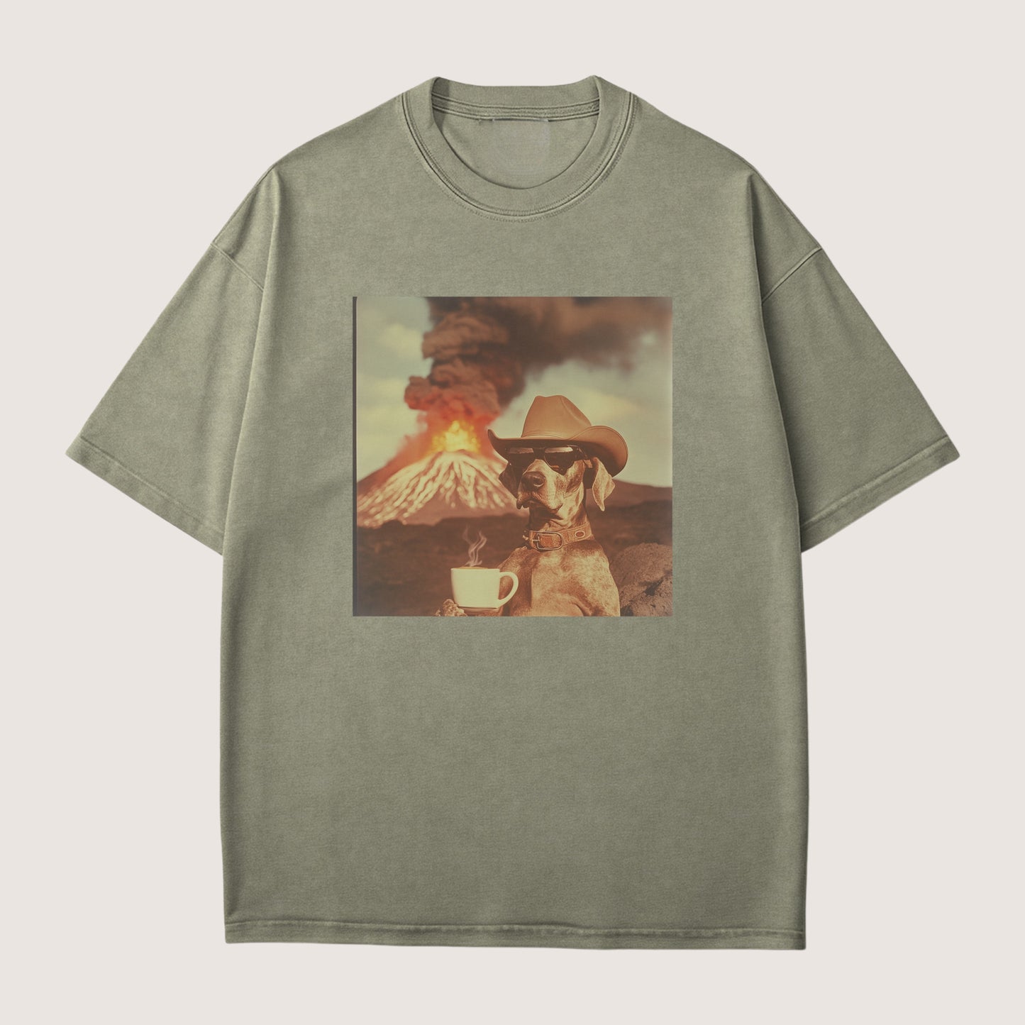 Great Dane Dog Volcano Shirt