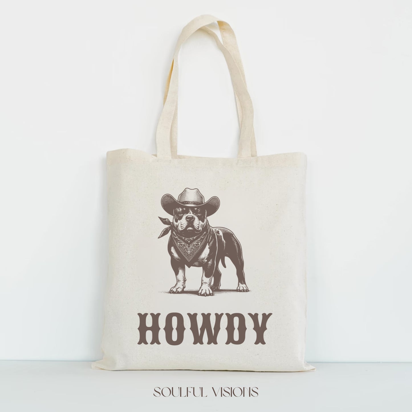 Howdy American Bully Tote Bag