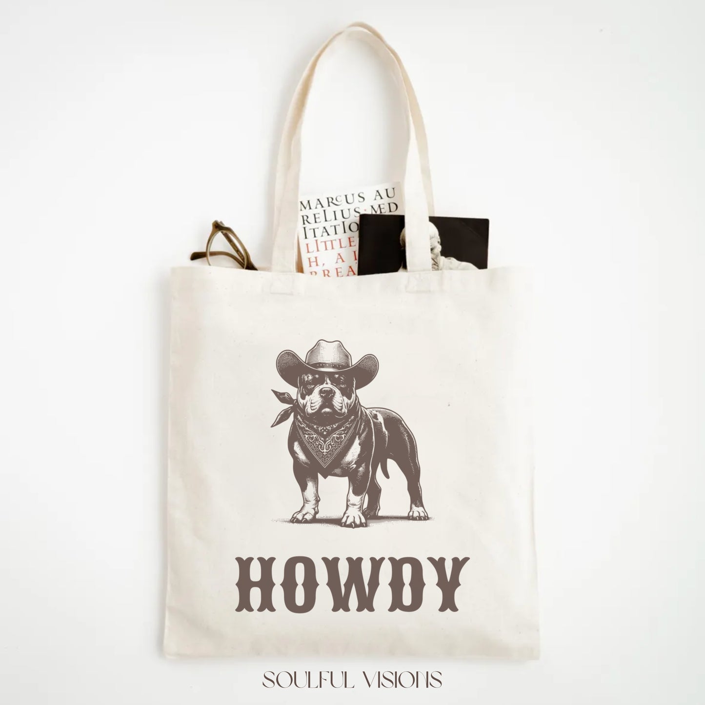 Howdy American Bully Tote Bag