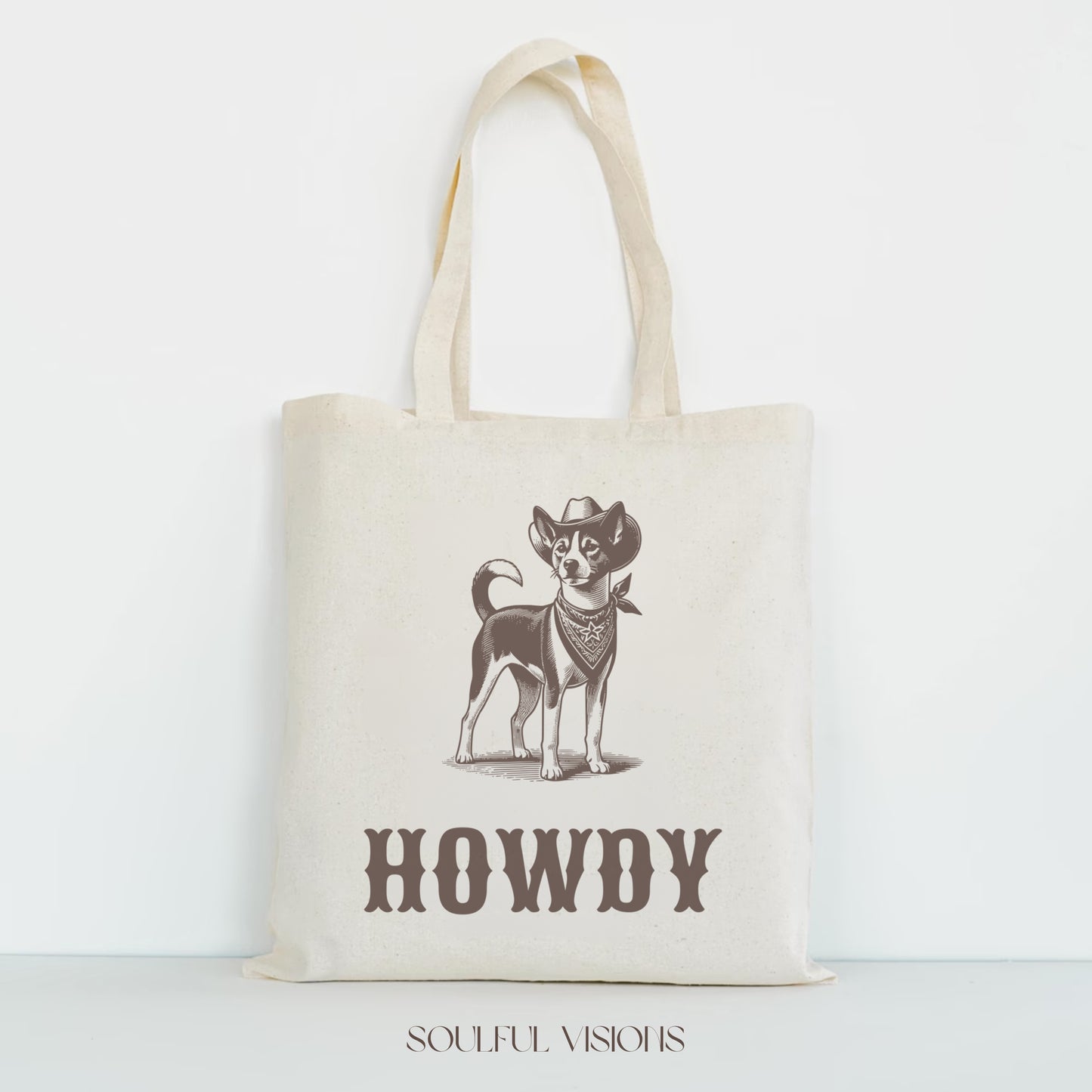Howdy Basenji Tote Bag