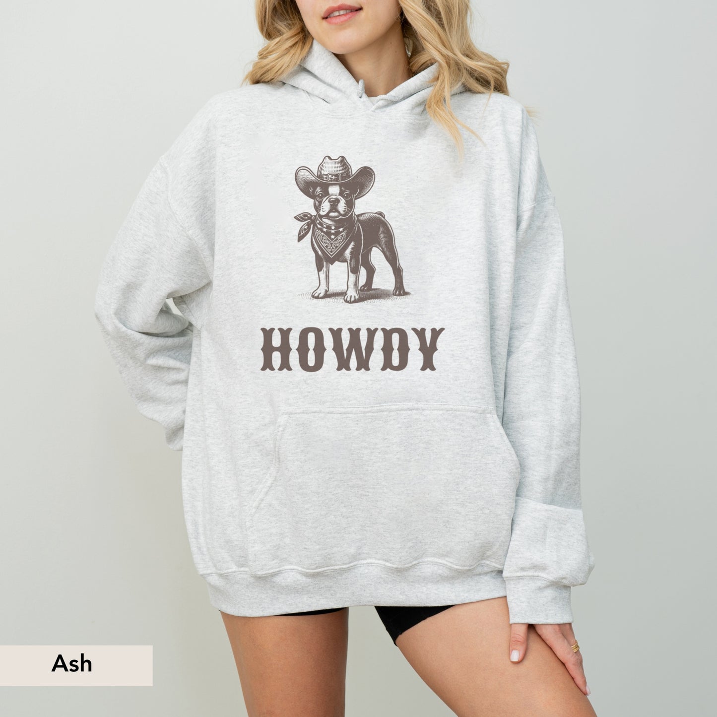 Howdy Boston Terrier Hoodie