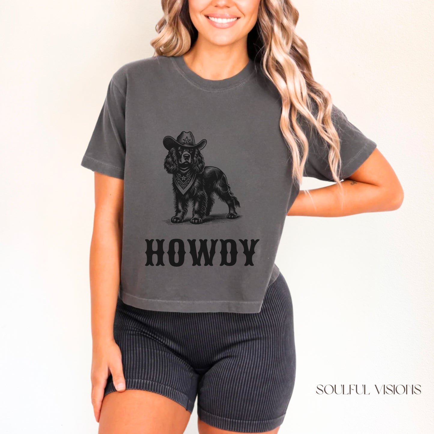 Howdy Boykin Spaniel Women's Boxy Tee