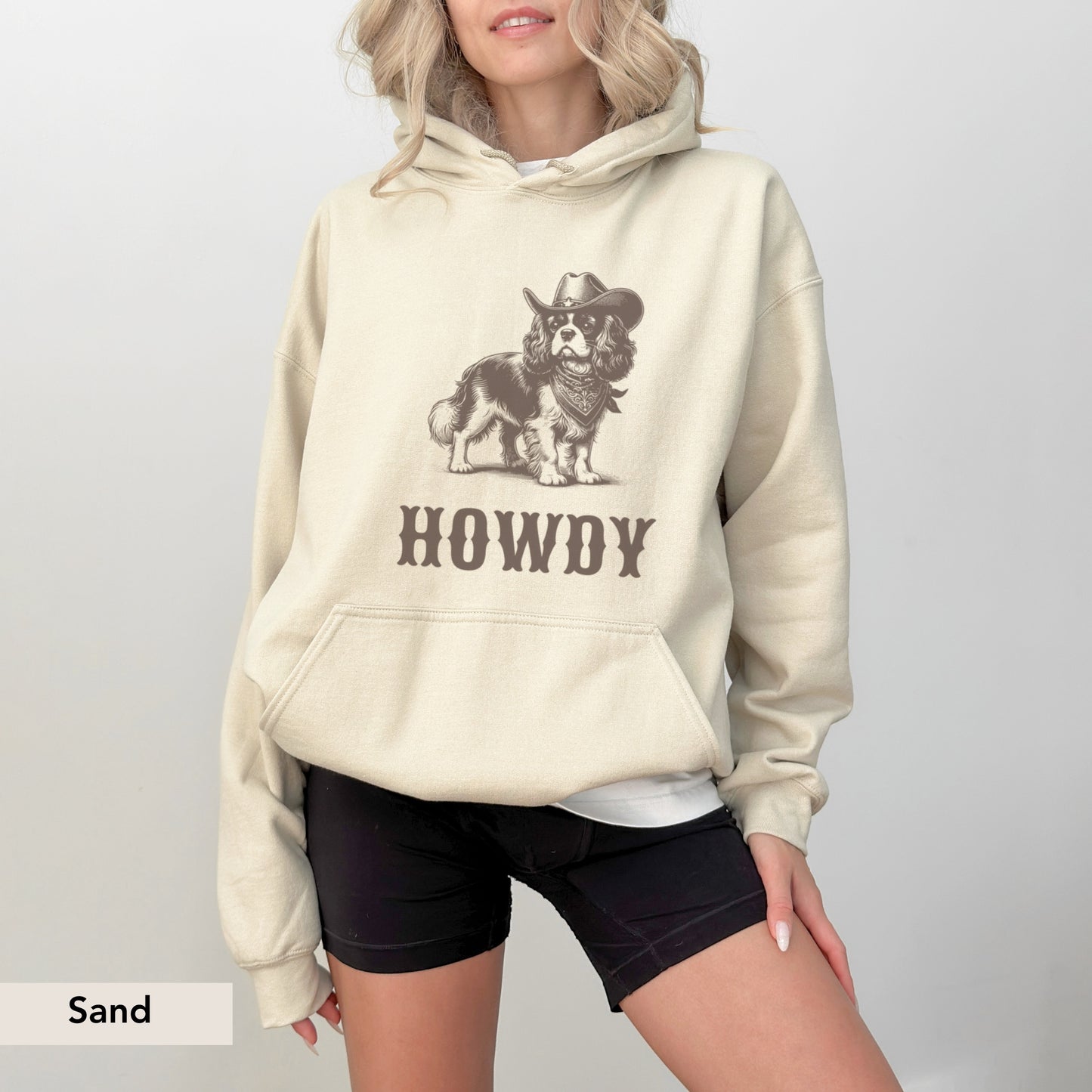 Howdy Cavalier King Charles Spaniel Hoodie