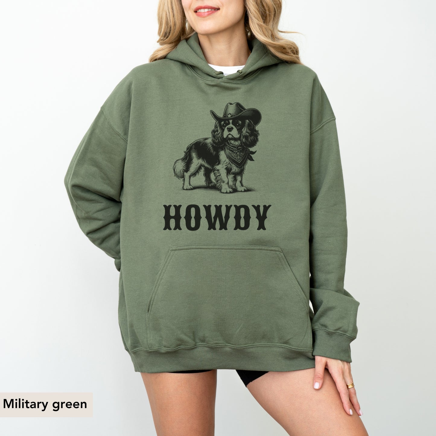 Howdy Cavalier King Charles Spaniel Hoodie