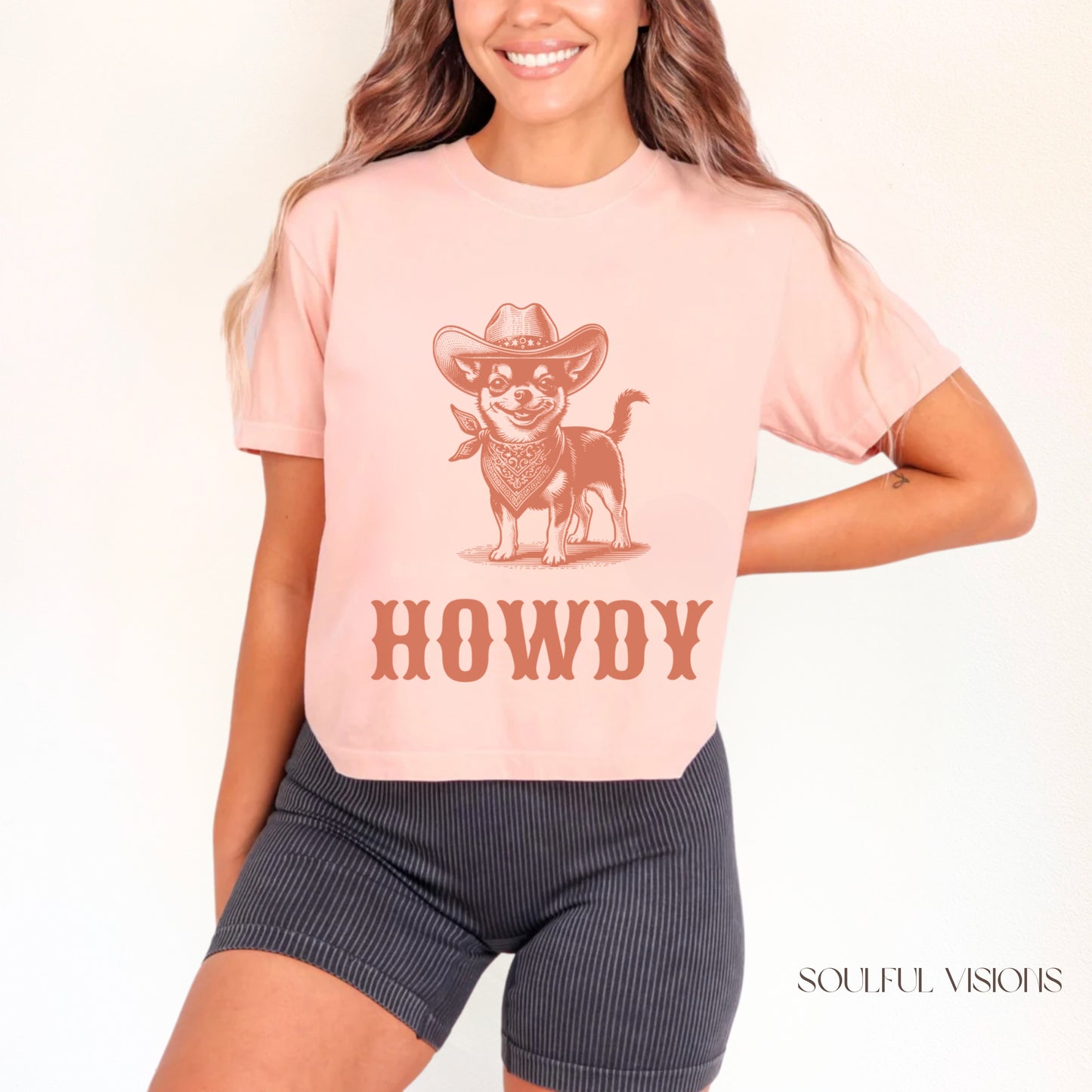 Howdy Chihuahua Women's Boxy Tee
