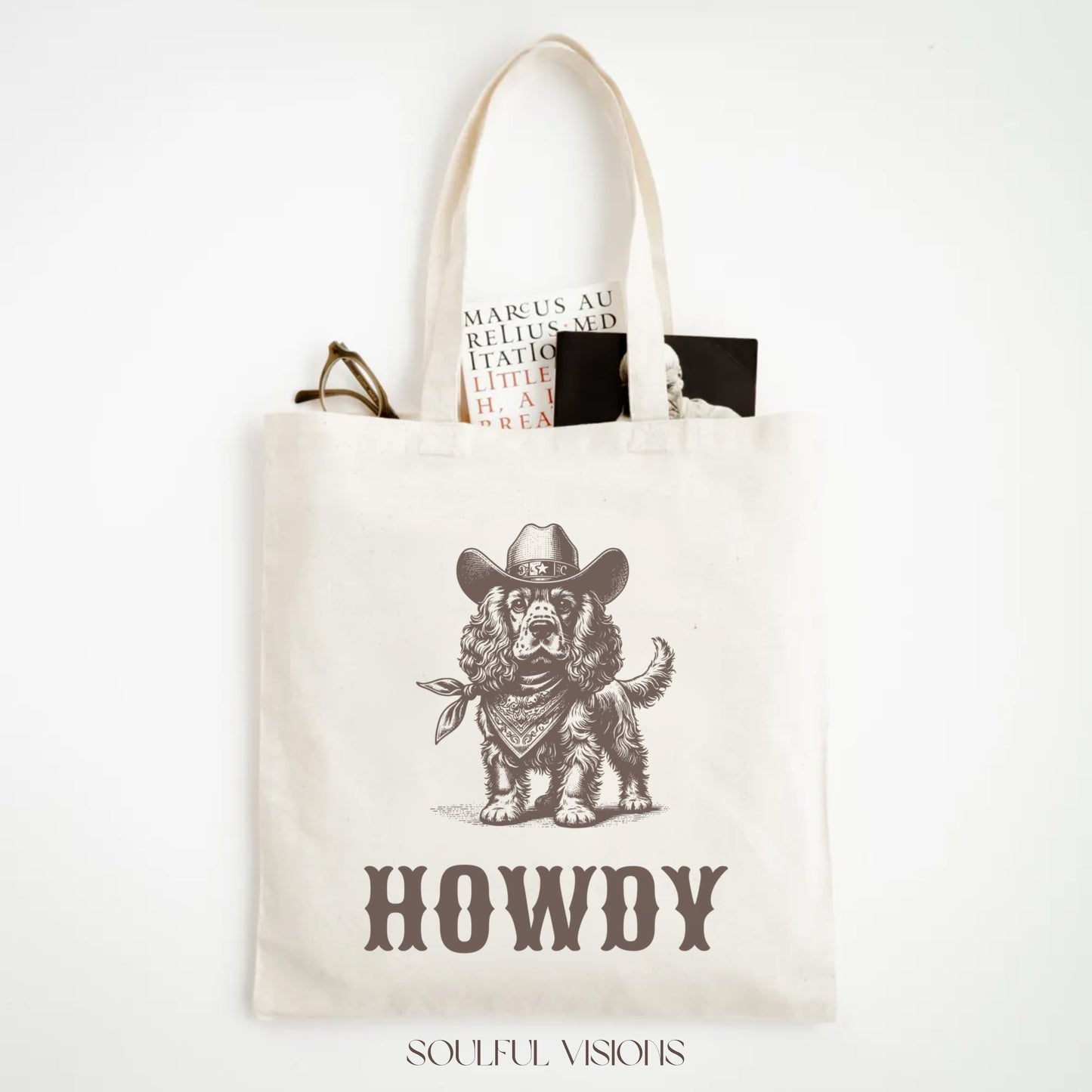 Howdy Cocker Spaniel Tote Bag