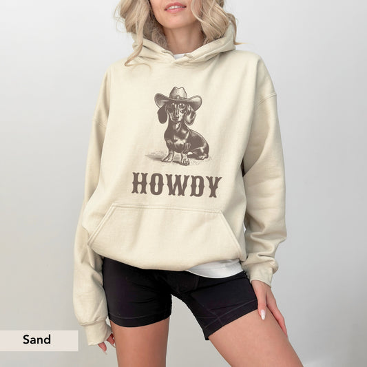 Howdy Dachshund Hoodie