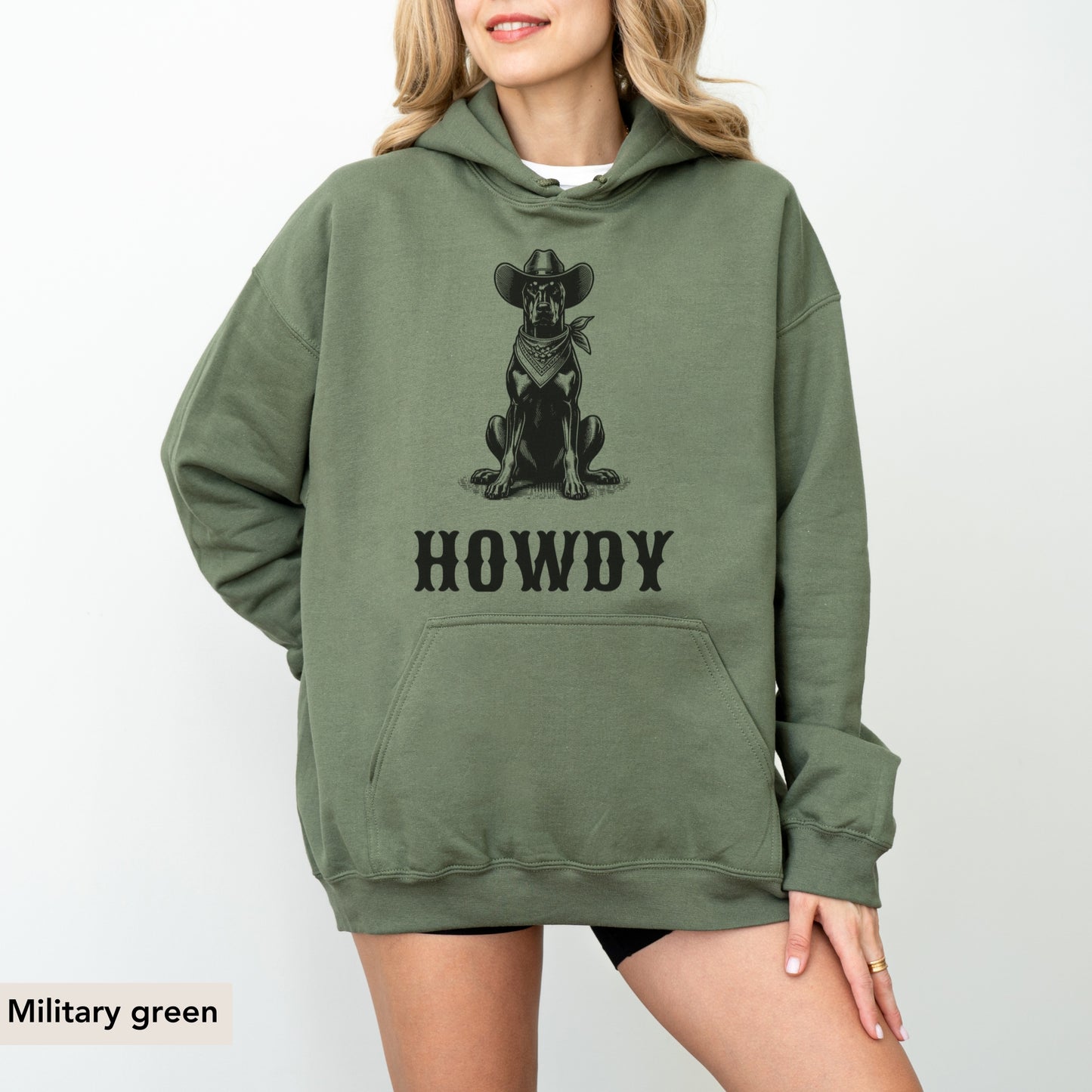 Howdy Doberman Hoodie